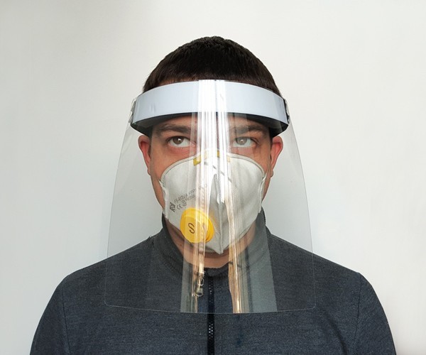 Прозрачная защитная маска-экран для лица БРТ Изолирующий щиток на .