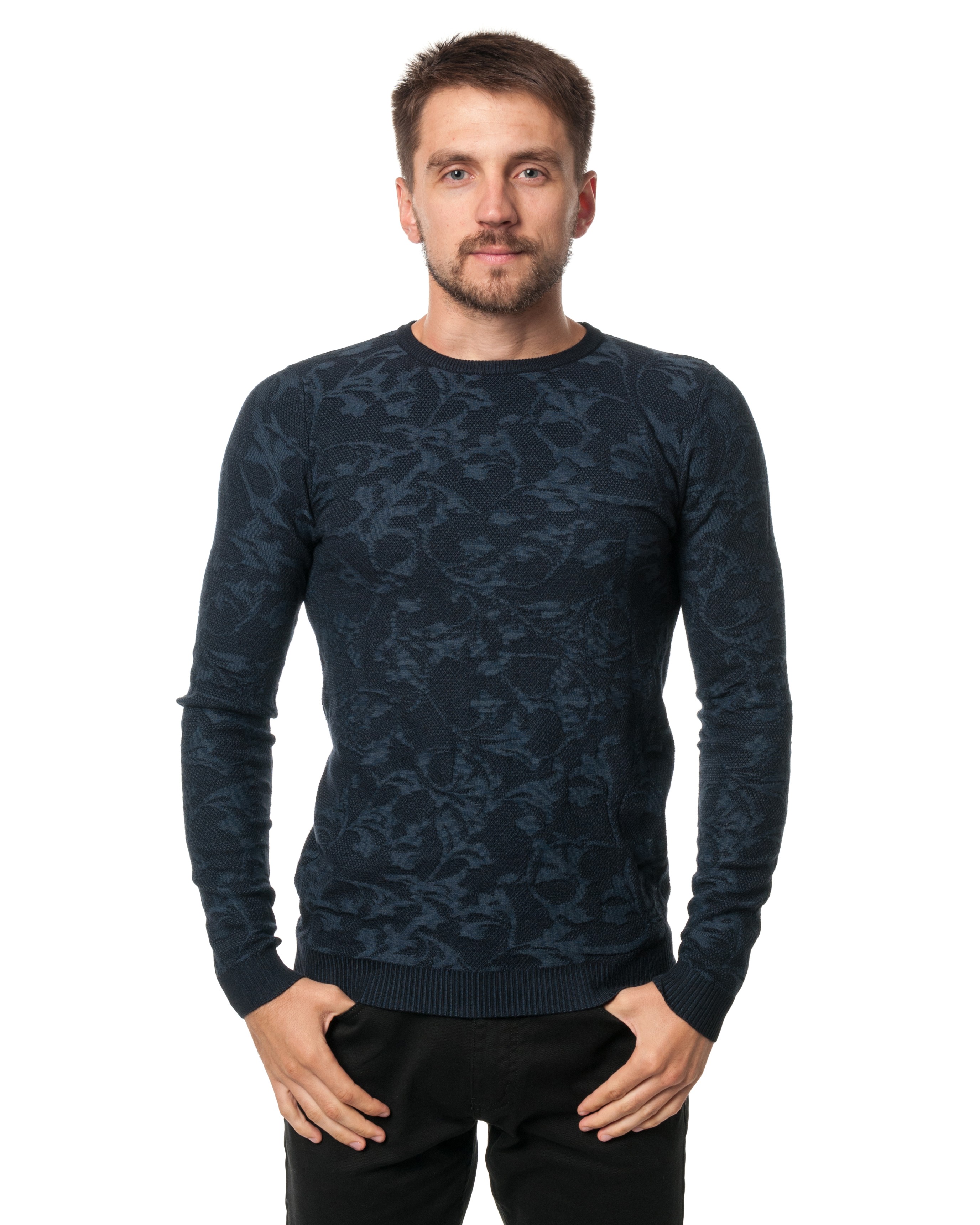 

Джемпер FOLK  темно-синий AA-2106, Джемпер FOLK 3XL темно-синий AA-2106