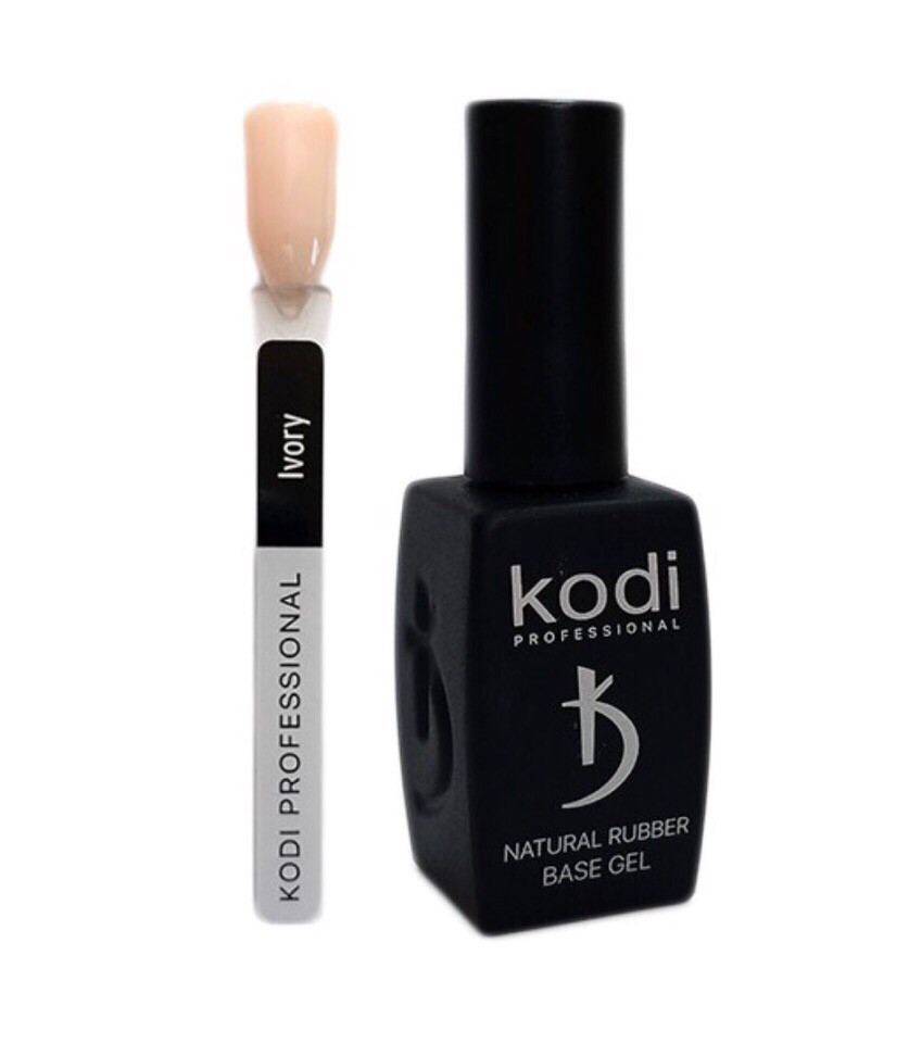 Natural Rubber Base Gel Kodi Professional Ivory каучуковая основа 12 мл