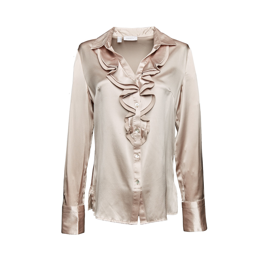 

Блуза женская шелковая Zanetti Moda AA8543-020 бежевая  XL, Блуза женская шелковая Zanetti Moda AA8543-020 бежевая 48 XL