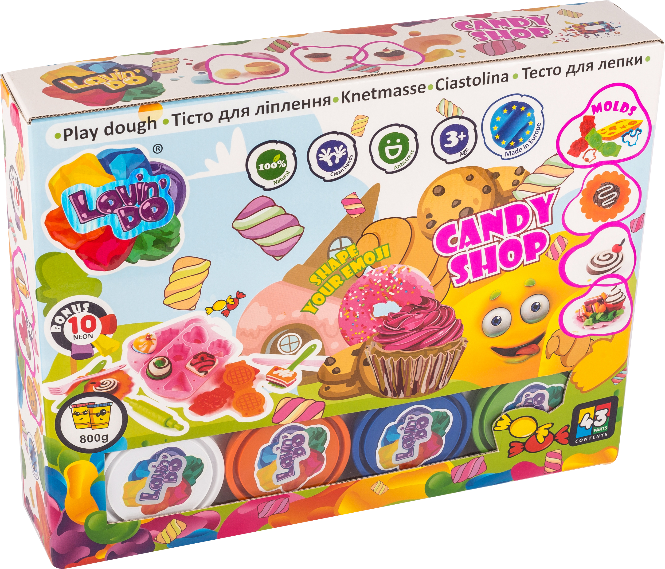 

Набор теста для лепки Lovin'Do Candy Shop 680 г (4820199470530) (11017)