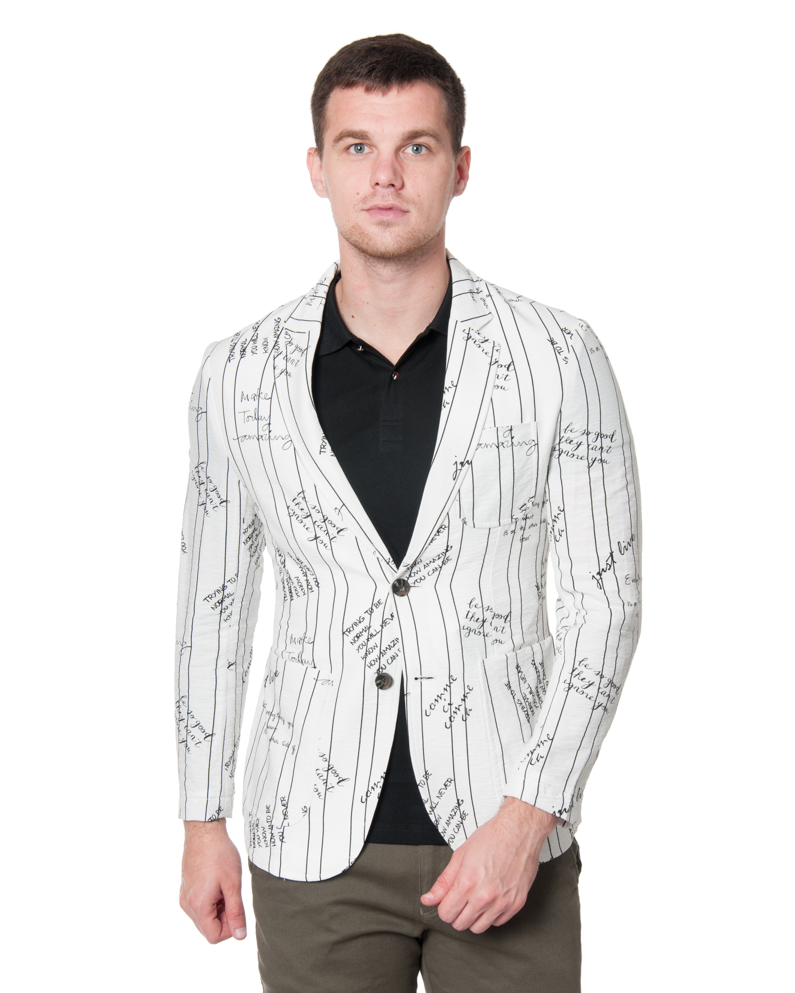 

Пиджак FASHION  белый F886-1, Пиджак FASHION 50 белый F886-1