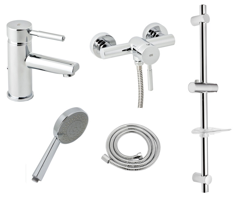 

Набор смесителей для душа со штангой GENEBRE Tau 04TA1D17RO (19875)