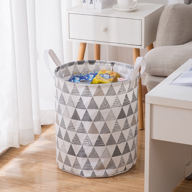 

Корзина для игрушек, белья, хранения Серые треугольники Berni Home Серый (52330)