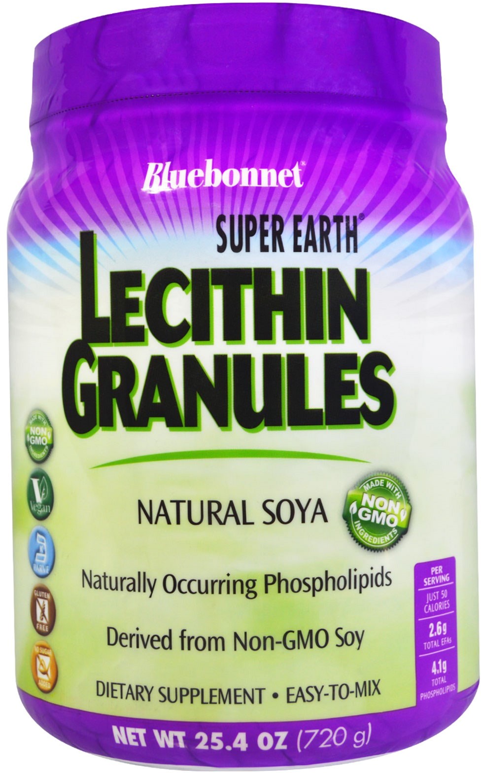 

Аминокислота Bluebonnet Nutrition Super Earth Гранулы лецитина 25.4 унций (720 г)(743715009332)