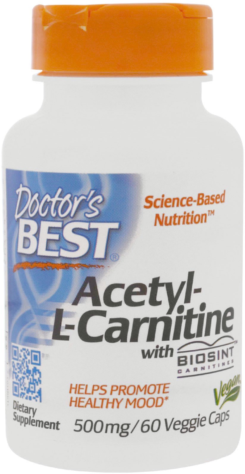 Акция на Аминокислота Doctor's Best Biosint Ацетил L-Карнитин 500 мг 60 гелевых капсул (753950001053) от Rozetka UA