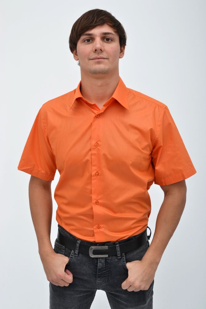 

Мужская рубашка AGER XL Оранжевый 000079229