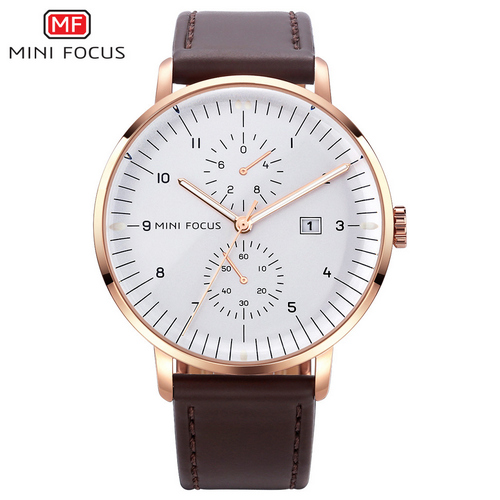 

Мужские наручные часы (MF0052G.02 Brown-Cuprum-White) Mini Focus 42 мм Бронзовый 000075420
