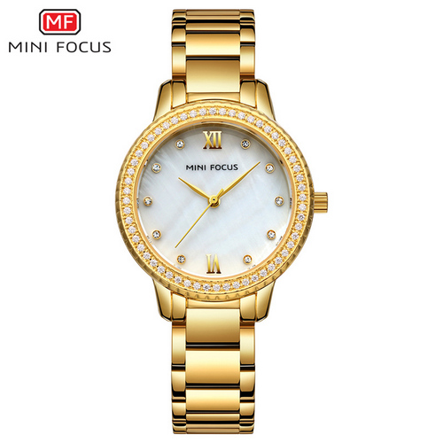 

Женские наручные часы (MF0226L.03 Gold-White Diamonds) Mini Focus 32 мм Золотой 000075442