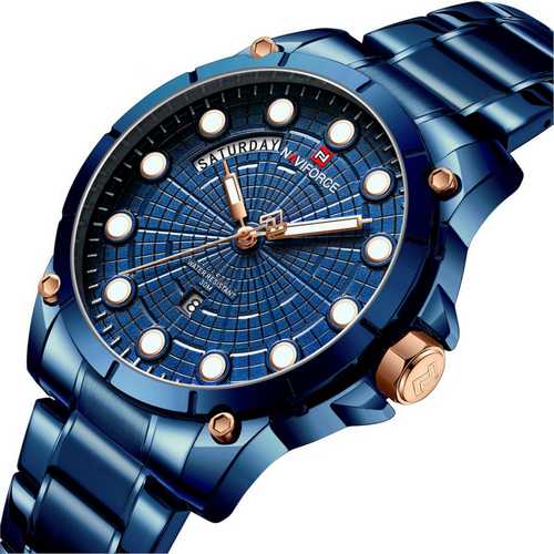

Мужские наручные часы (NF9152 All Blue) Naviforce 45 мм Синий 000075339