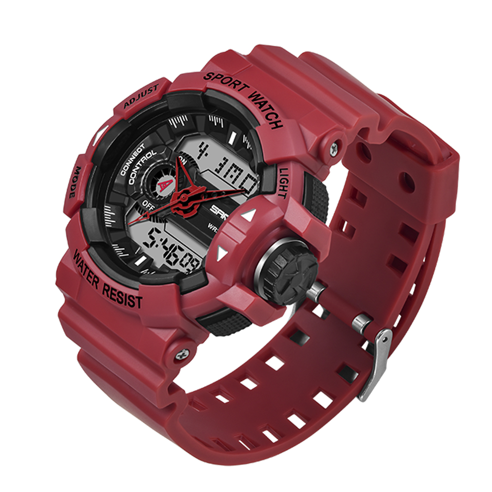 

Мужские наручные часы (599 Red-Black) Sanda 51 мм Красный 000075398