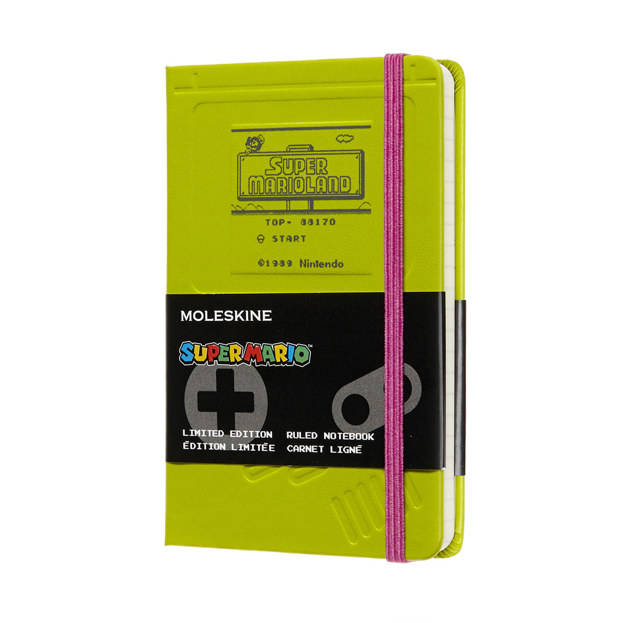 

Блокнот Moleskine Limited Super Mario Карманный (9х14 см) 192 страницы в Линейку Зеленый (8058647621166)