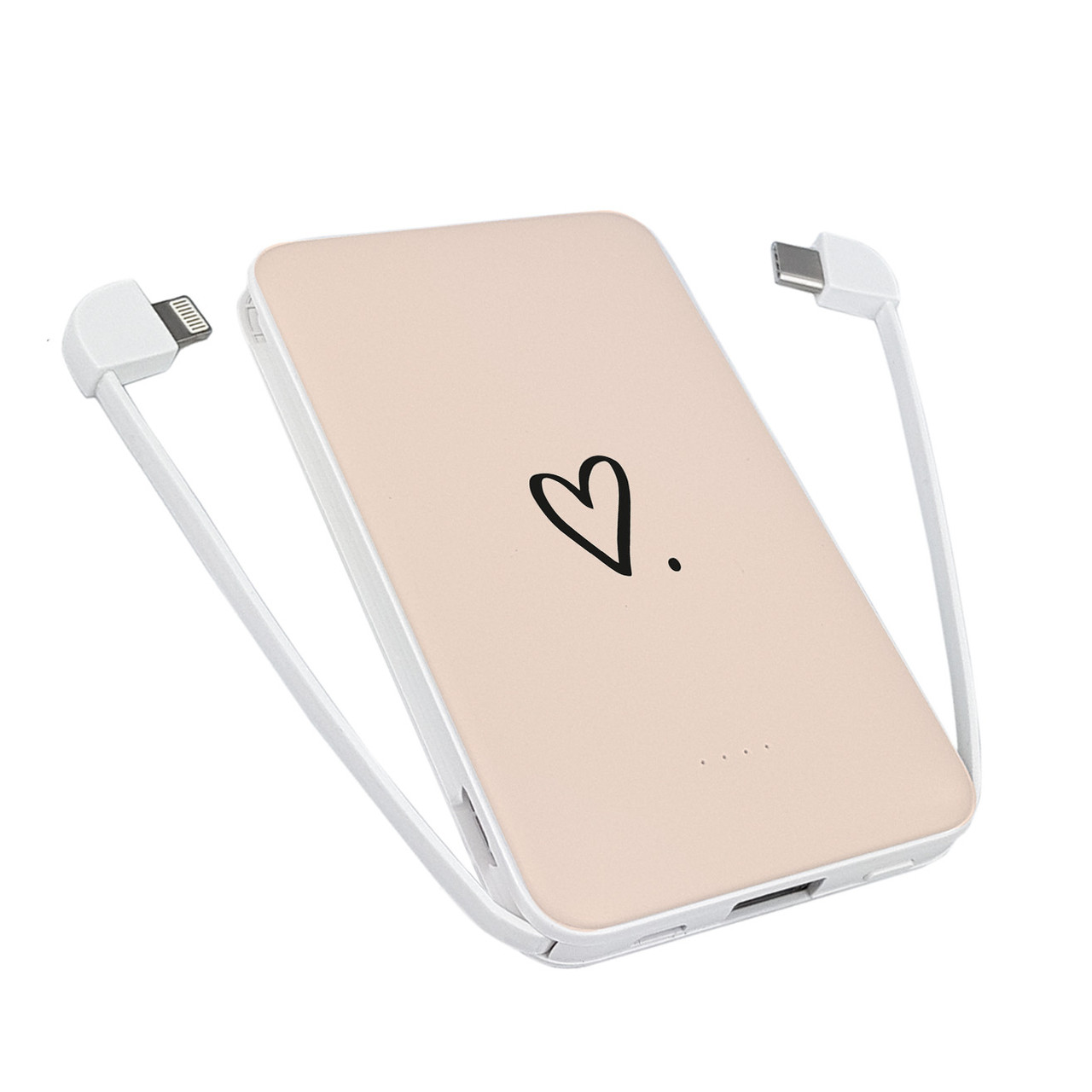 

Power Bank ZIZ 5000 mAh Сердечко — Повербанк, УМБ, Портативная батарея (1954)