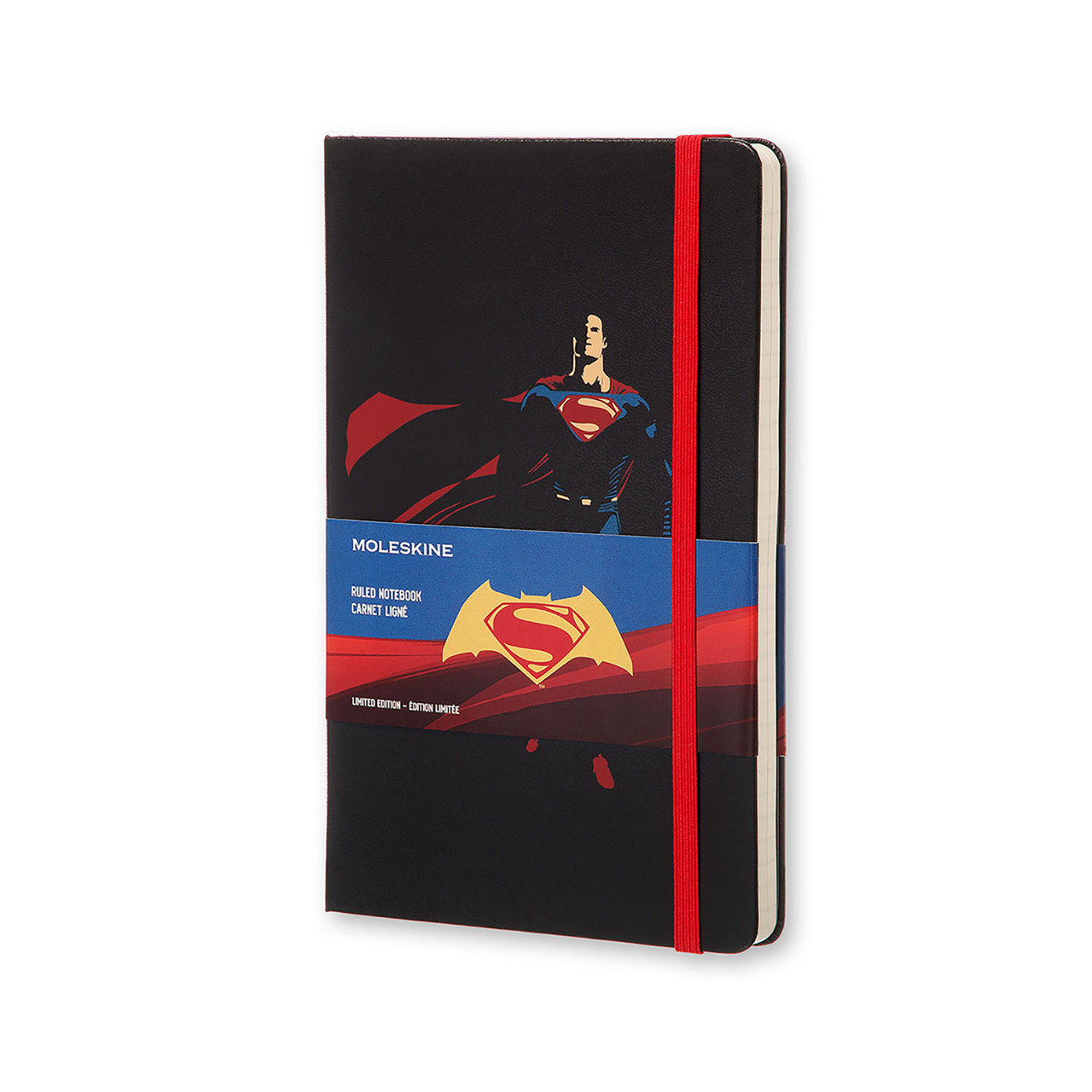 

Блокнот Moleskine Limited Batman vs Superman Средний 240 страниц в Линейку Супермен (13х21 см) (8055002851534)