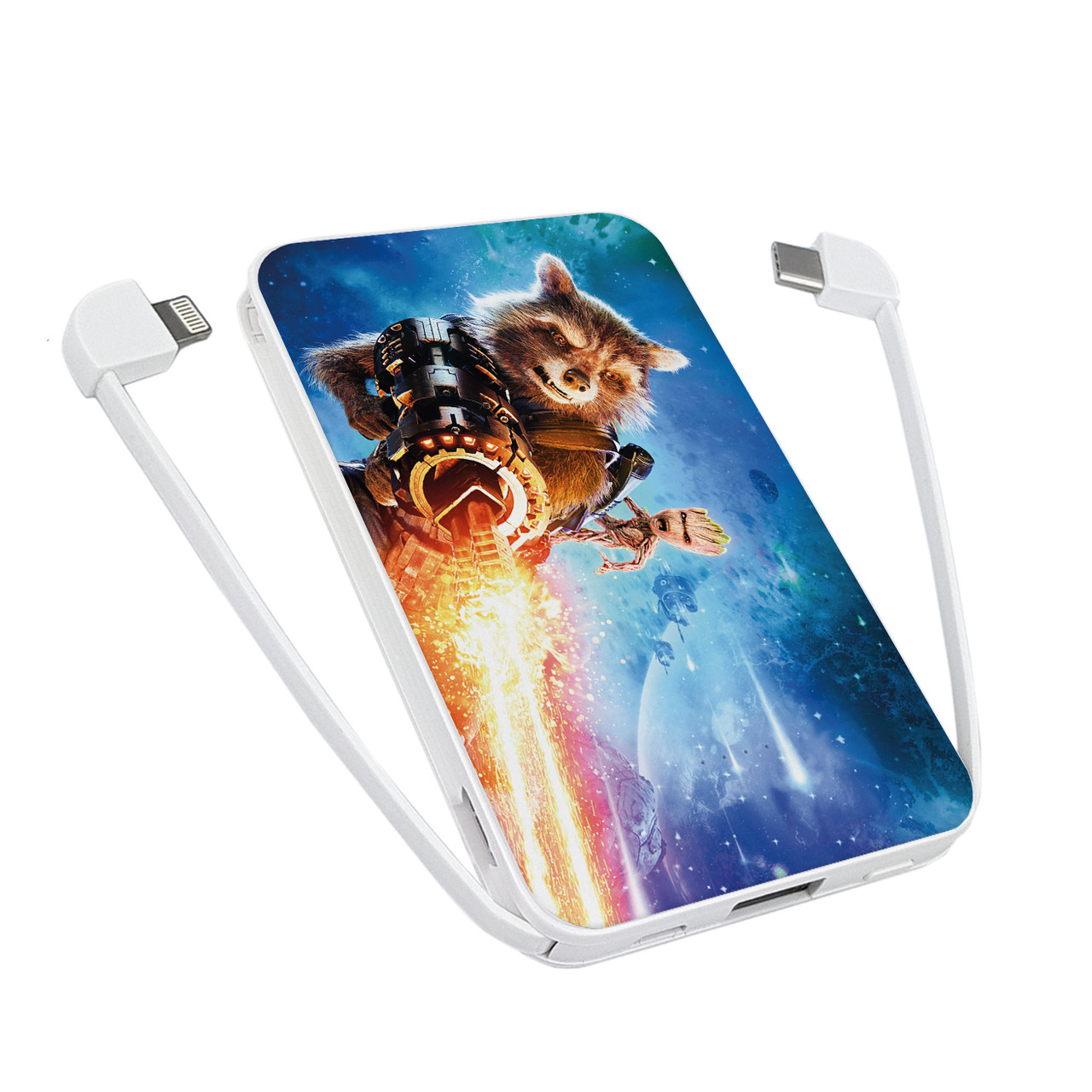 

Power Bank ZIZ 5000 mAh Енот Ракета — Повербанк, УМБ, Портативная батарея (1784)