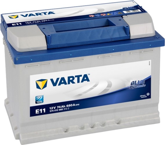Акція на Автомобильный аккумулятор Varta Blue Dynamic 74А Ев (-/+) E11 (680EN) (574012068) від Rozetka UA