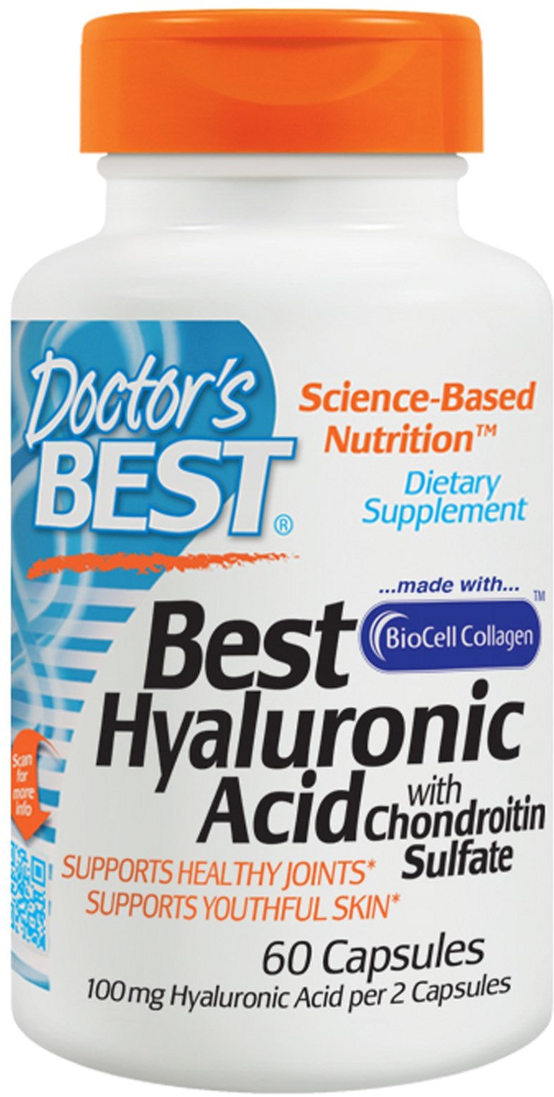 

Хондропротектор Doctor's Best Гиалуроновая кислота с Сульфатом Хондроитина BioCell Collagen 60 капсул (753950001466)