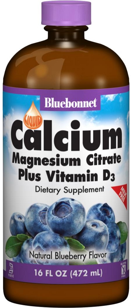

Минералы Bluebonnet Nutrition Жидкий Кальций Цитрат Магния + ВитаминЧерника 16 жидких унций (472мл) (743715006867)