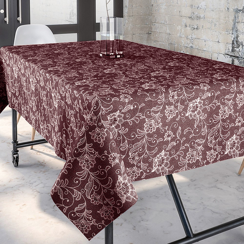 

Скатерть с пропиткой TT 140x200 см Бордовый 000082045