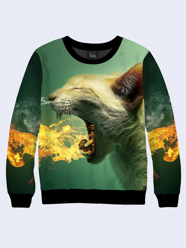 

Женский свитшот Огненный котик (9369) Vilno XL (50) 000036585