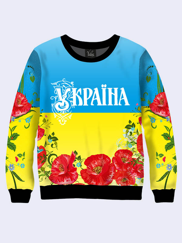 

Женский свитшот Украина с маками Vilno M (46) 000034408