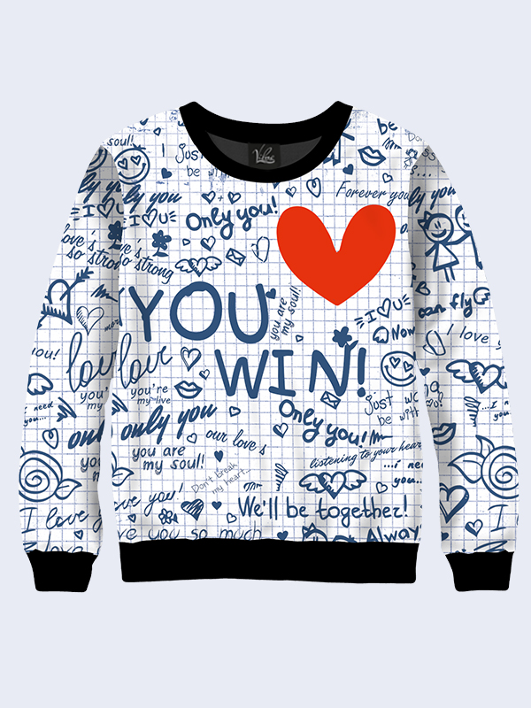 

Женский свитшот You win (9363) Vilno L (48) 000036234