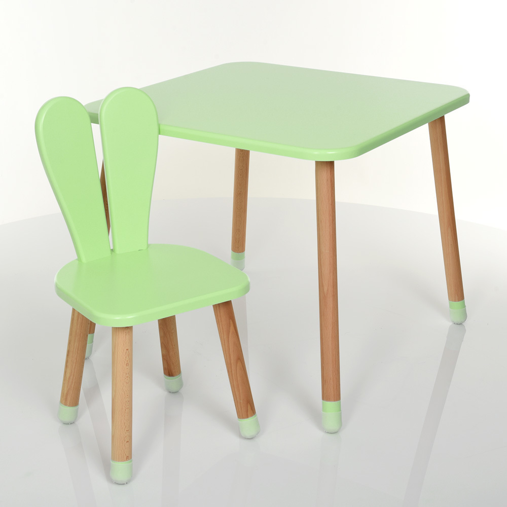 

Столик со стульчиком Bambi Зайчик 04-025G Green (04-025)