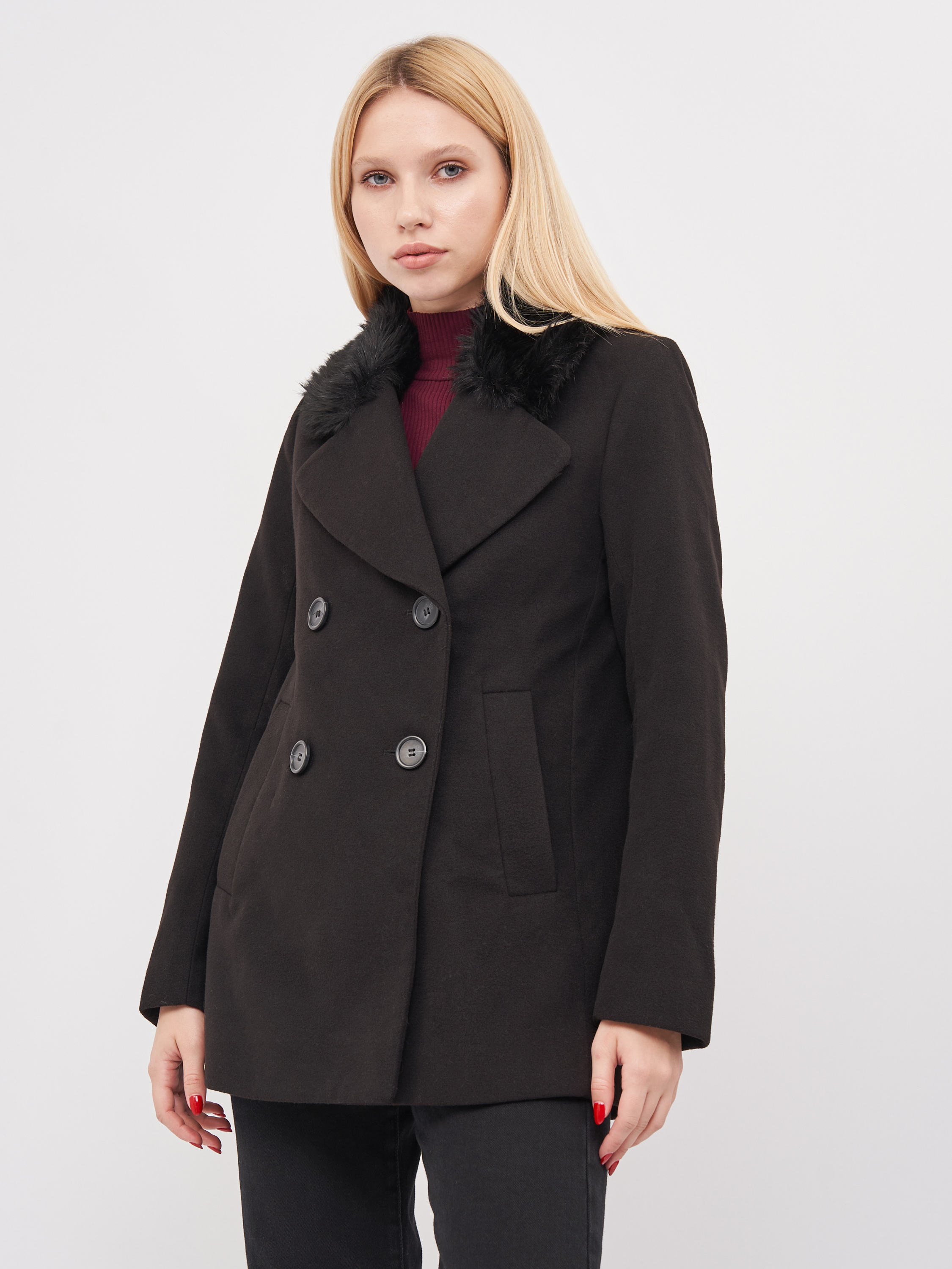

Пальто H&M 60419 34 Черное