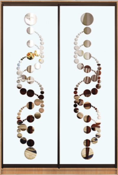 

Шкаф купе Luxe Studio Классик-1 Тонированное зеркало с Пескоструем 1900x2000x450 двухдверный