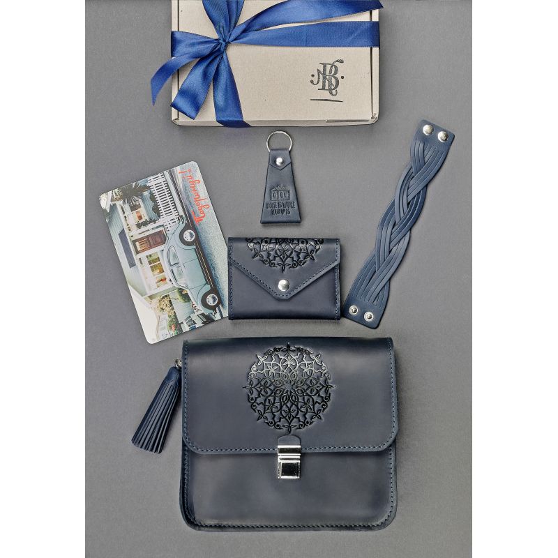 

Женский подарочный набор кожаных аксессуаров BlankNote Лондон BN-set-access-16