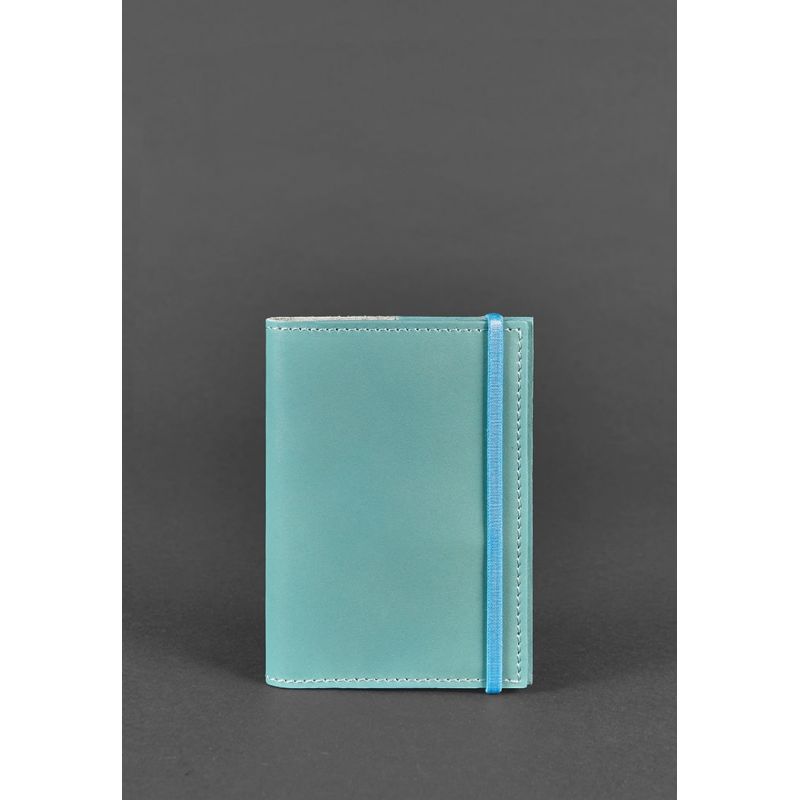 

Кожаная женская обложка для паспорта BlankNote 1.0 BN-OP-1-tiffany Бирюзовый