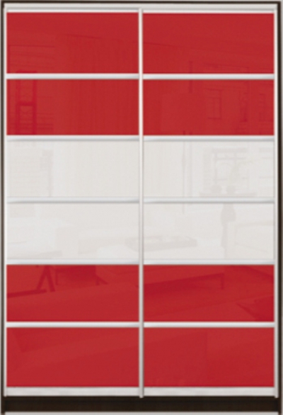 

Шкаф купе Luxe Studio Классик-1 Цветной комбинированный фасад-10 1300x2200x450 двухдверный