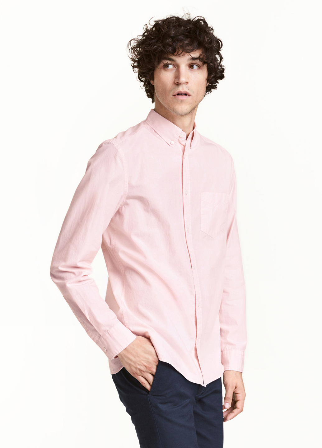 

Рубашка H&M XL Светло-розовый 0459528_02