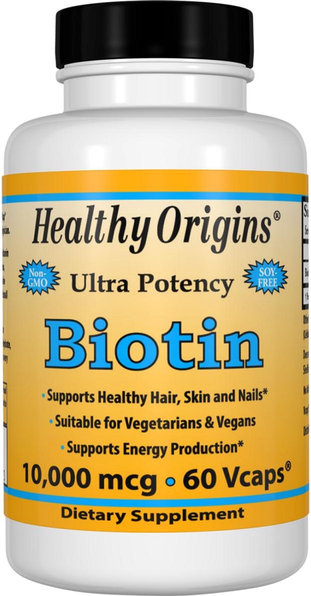 

Витамины Healthy Origins Биотин (В7) 10000 мкг 60 гелевых капсул (603573251123)