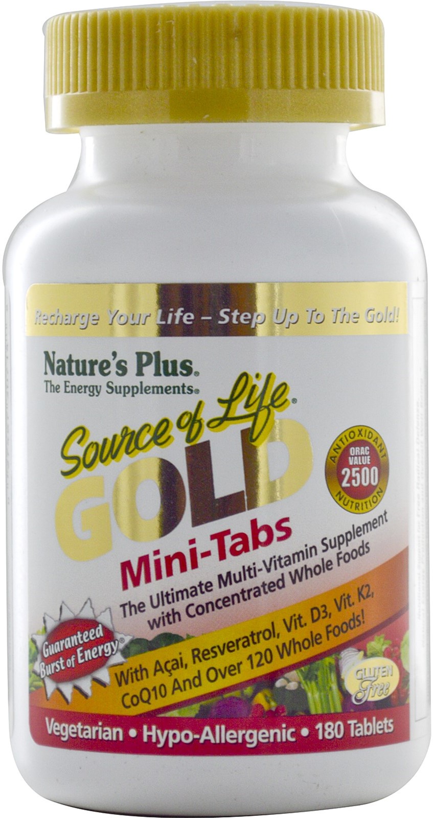 

Мультивитамины Natures Plus Source of Life Gold 180 мини таблеток (097467307148)