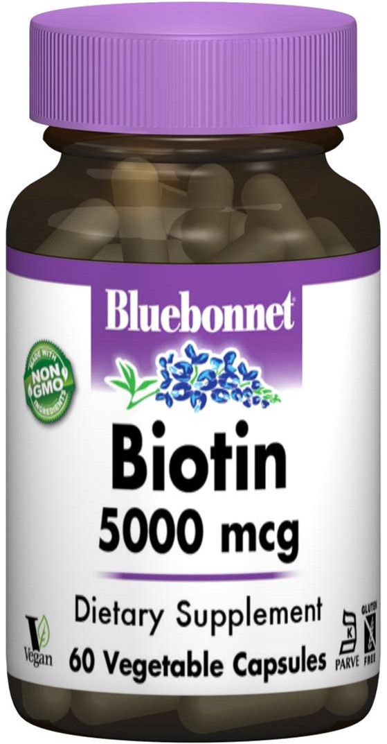 

Витамины Bluebonnet Nutrition Биотин (B7) 5000 мкг 60 гелевых капсул (743715004474)