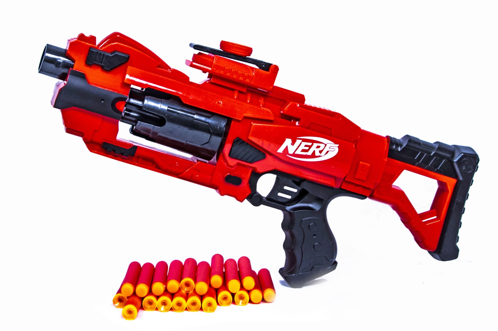 

Ружье бластер детское Nerf 42х20х6 см (igr0000947) Красный
