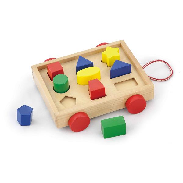 

Сортер Тележка с блоками Viga Toys 22х24,5х7 см (igr0000640) Разноцветный
