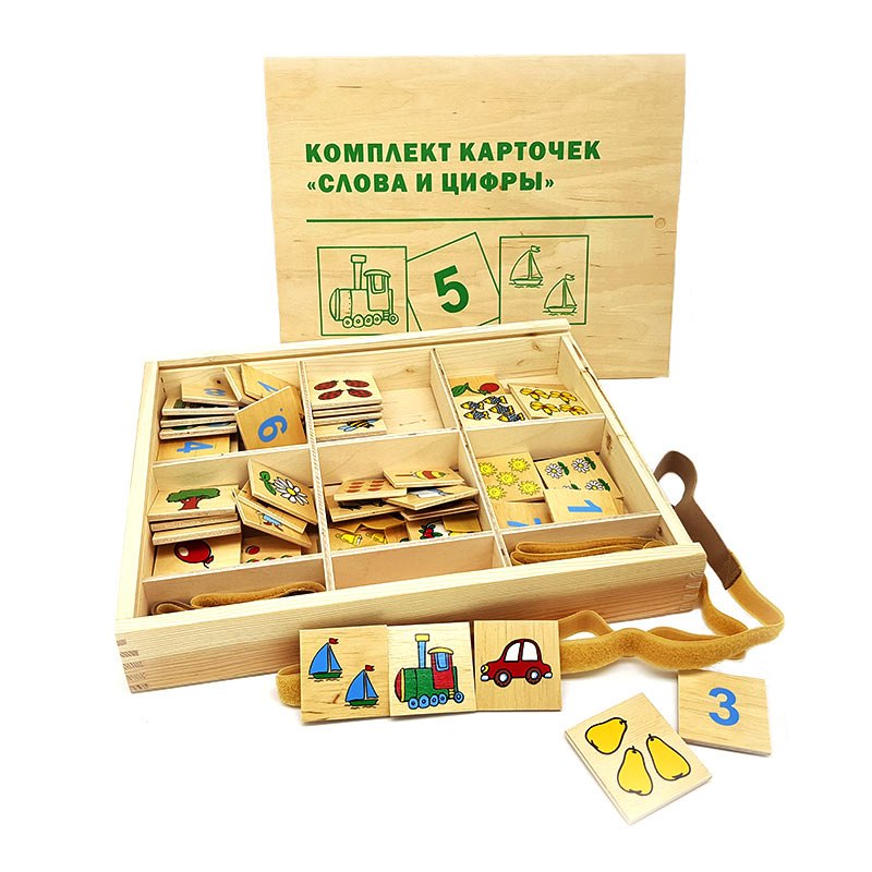 

Комплект карточек Слова и цифры 60 деталей Lam Toys 5,5х6х0,5 см (igr0001007) Разноцветный