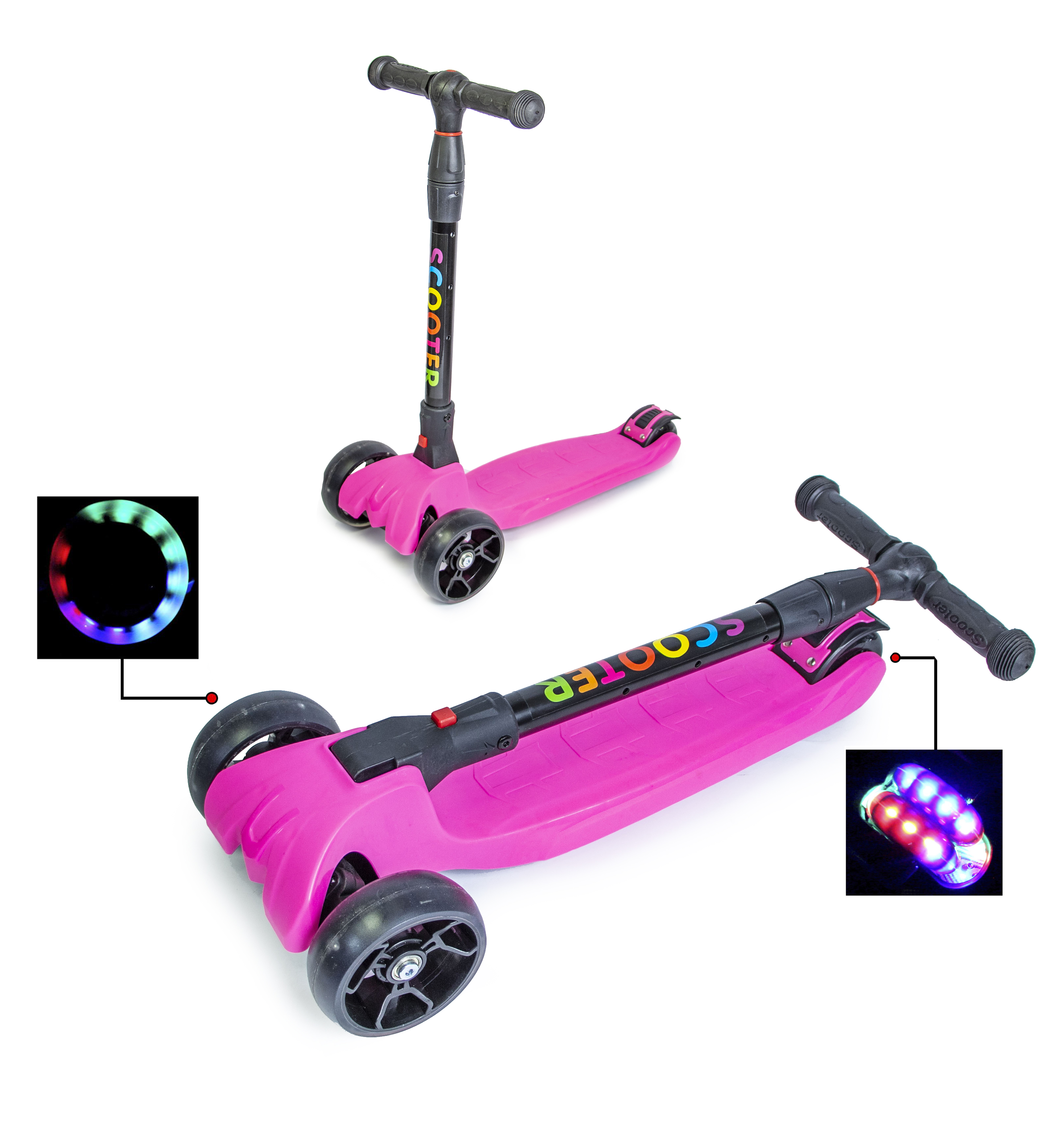 

Самокат детский Scale Sports (fit0002296) Розовый