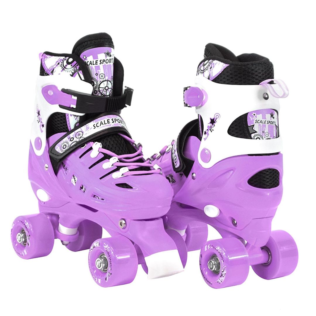 

Ролики квады раздвижные детские Scale Sports 29 - 33 (fit0002432) Фиолетовый