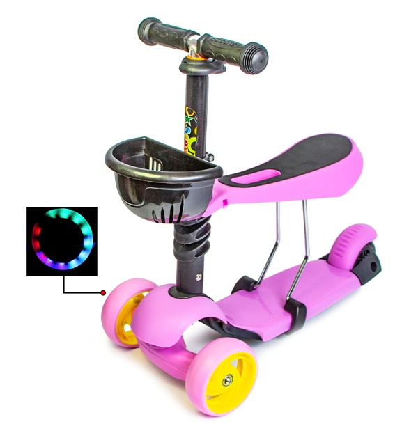 

Самокат детский Scale Sports (fit0002131) Розовый