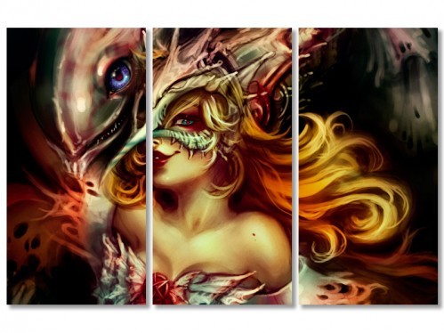 

Модульная картина IDEAPRINT Ведьма V-10318 90x59 см