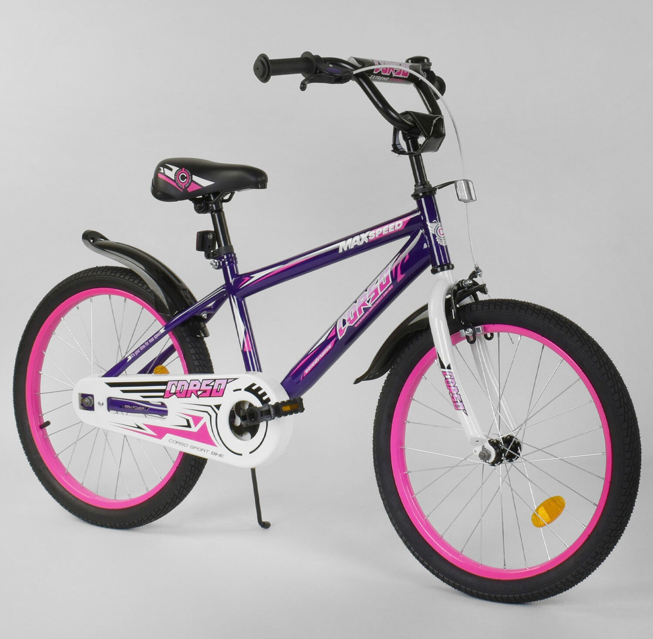 

Велосипед 20" дюймов 2-х колёсный "CORSO" EX-20 N 3977 Фиолетовый