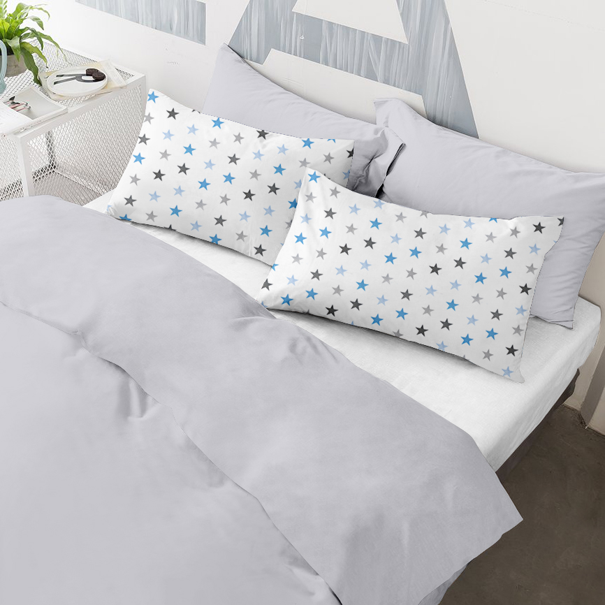 

Наволочки Cosas Set4Pillow Grey StarGreyBlue 50х70 4 шт