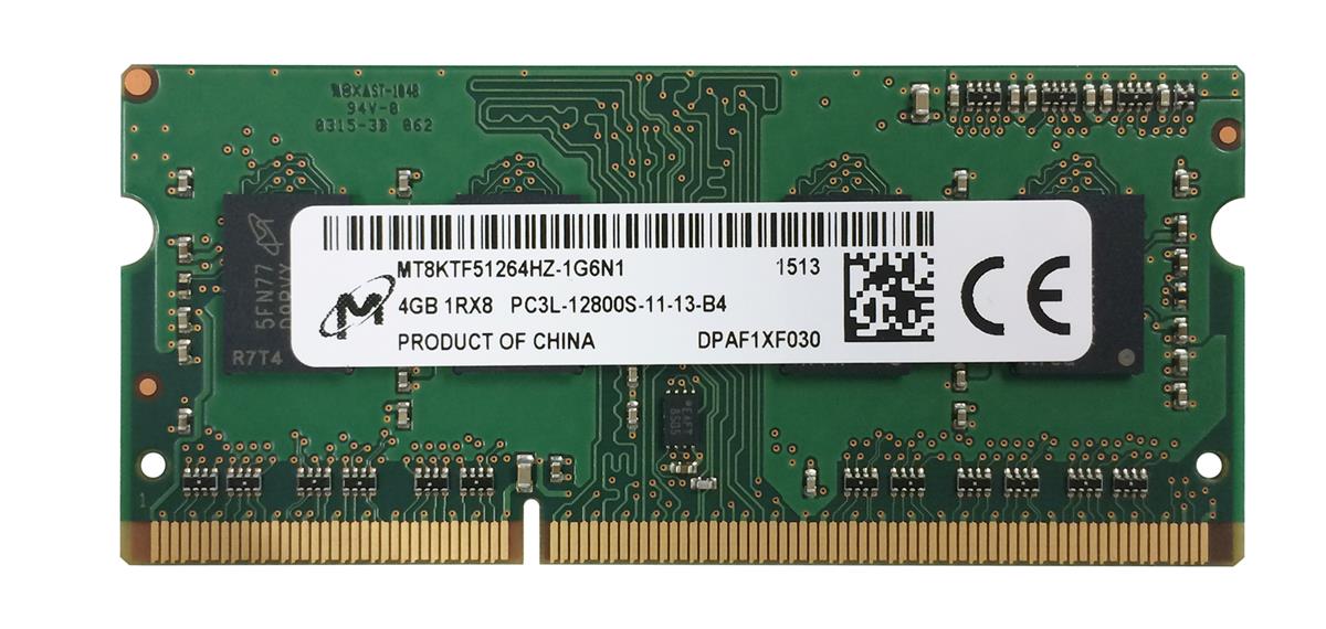 

память DDR3 SO-DIMM MICRON 1600MHz 4Gb C11 (MT8KTF51264HZ-1G6N1) 1.35v