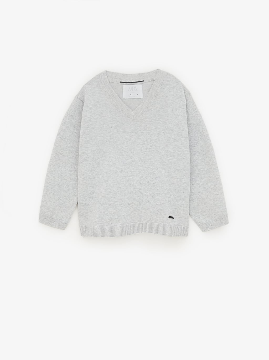 

Свитер базовый Zara 134 серый 33835