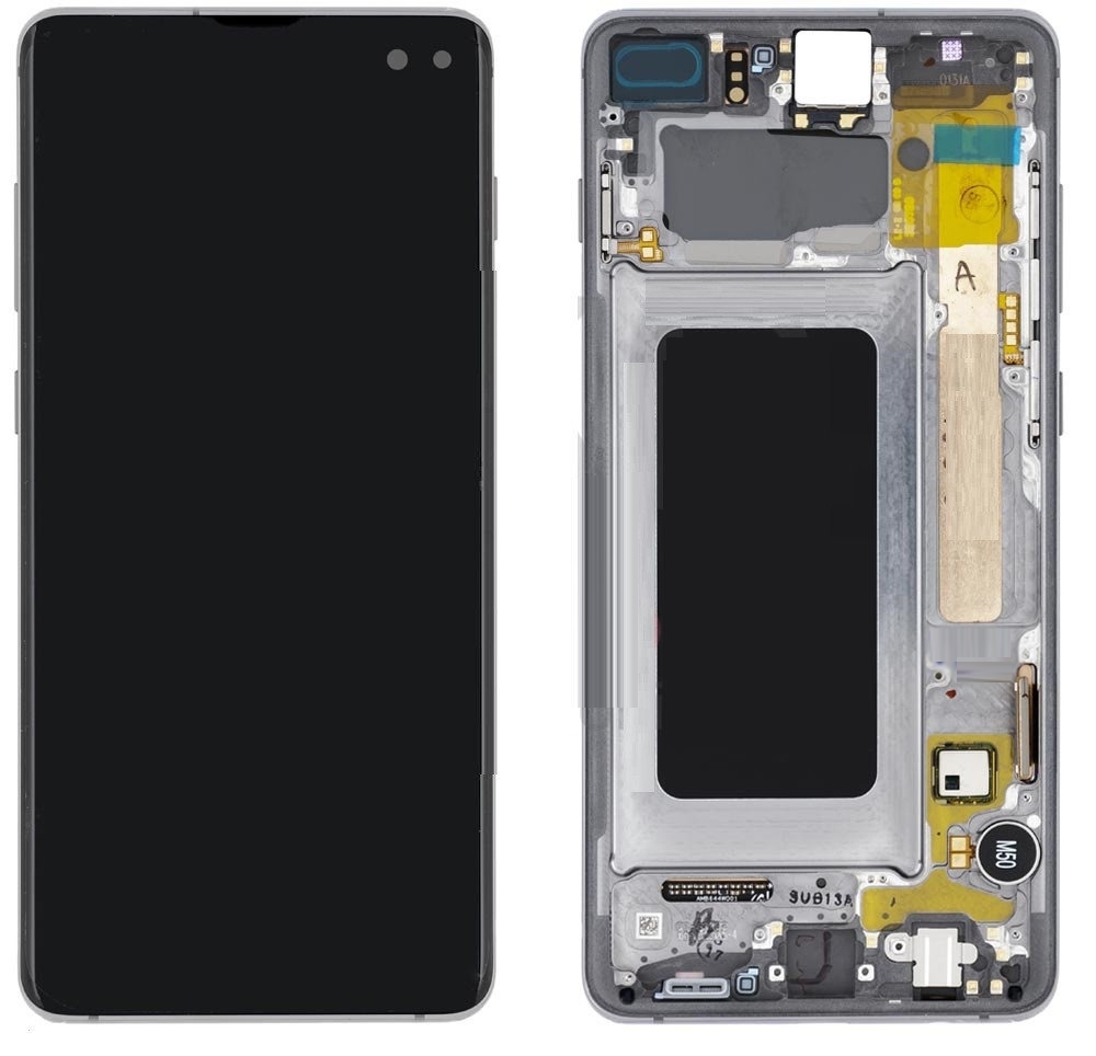 

Дисплей для Samsung Galaxy S10 Plus G975 (сервисный модуль) (с рамкой) Silver