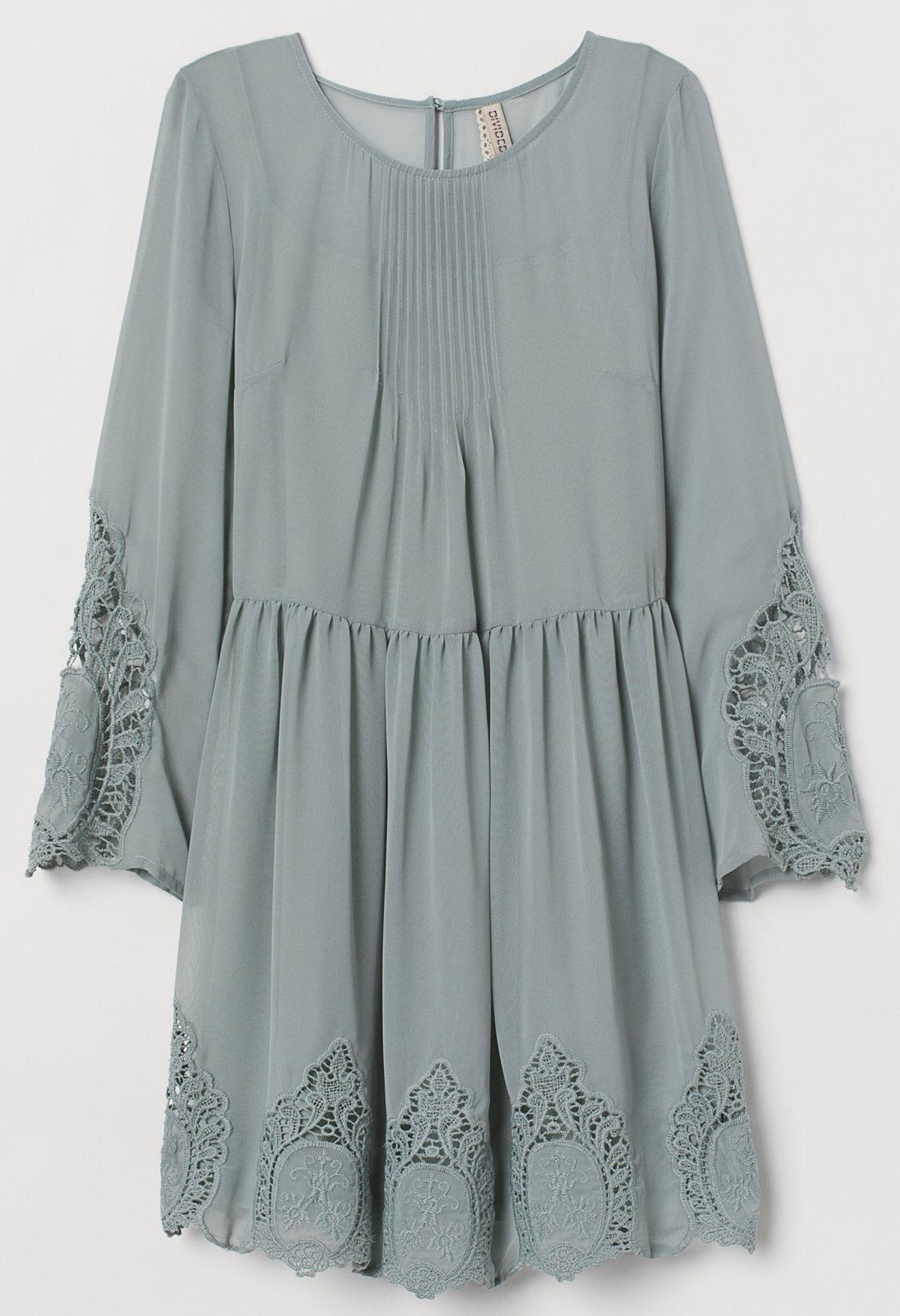 Акция на Платье H&M XAZ169453WGOK 36 Бледно-зеленое (DD8000003721454) от Rozetka UA