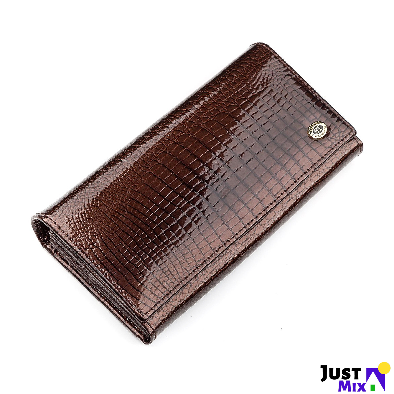 

Кошелек женский стильный для купюр и карточек ST Leather 18391 кожаный Коричневый
